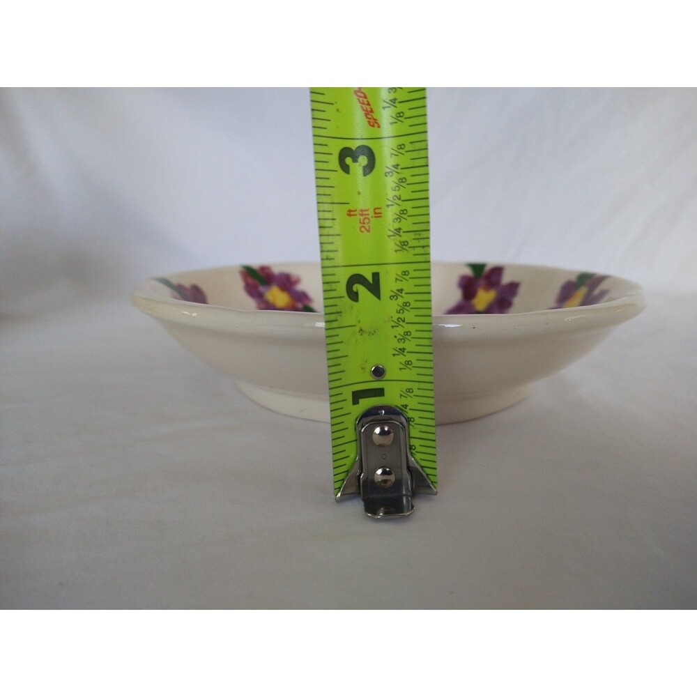 Small Hand Painted Signed Floral Pitcher and Bowl Set 1976 Violets Collectable - Picture 9 of 16